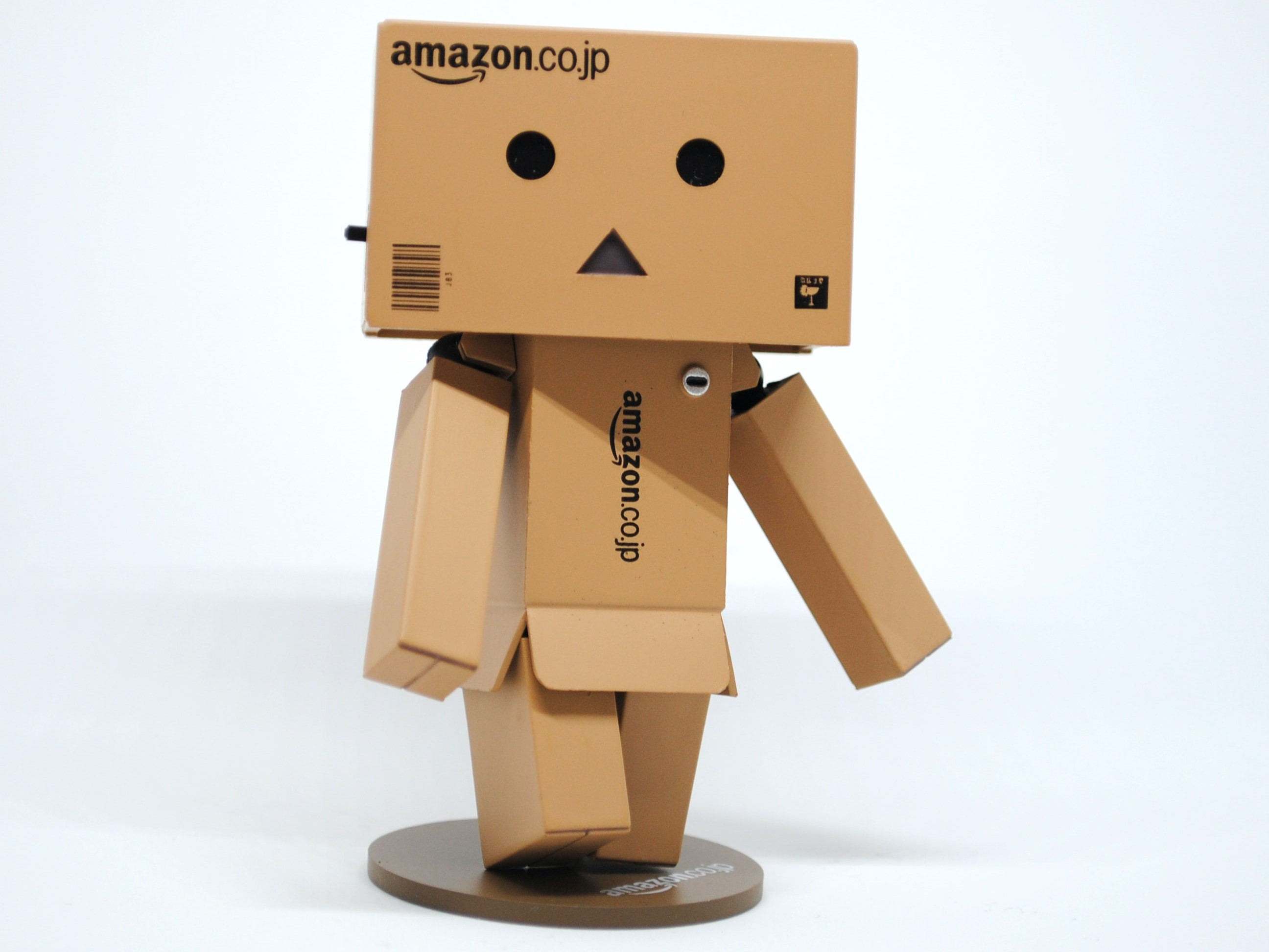 Amazon box man image