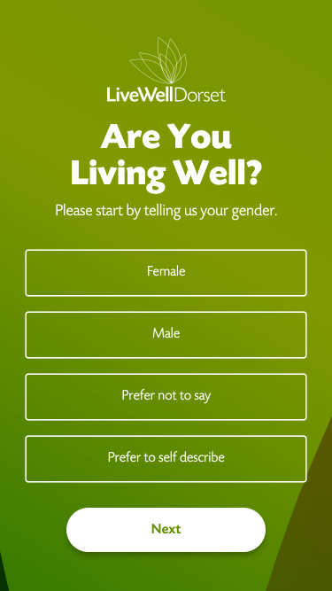 Are you living well screen - start
