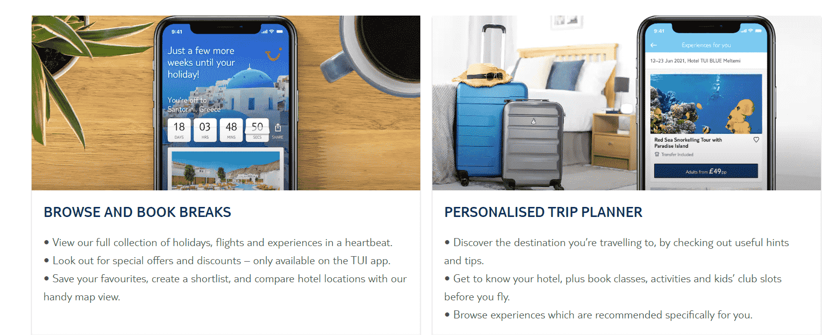 TUI travel app image